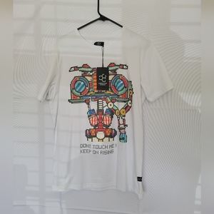 Carbon Jeans, T-Shirt, Robotic, Size Medium